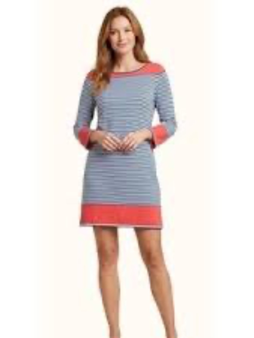 Sail to Sable Blue Stripe Knit Dress Size XS